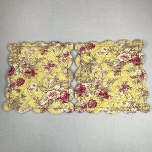 2 Mas d’Ousvan Boutis Throw Pillow Covers Floral French Country 16x16